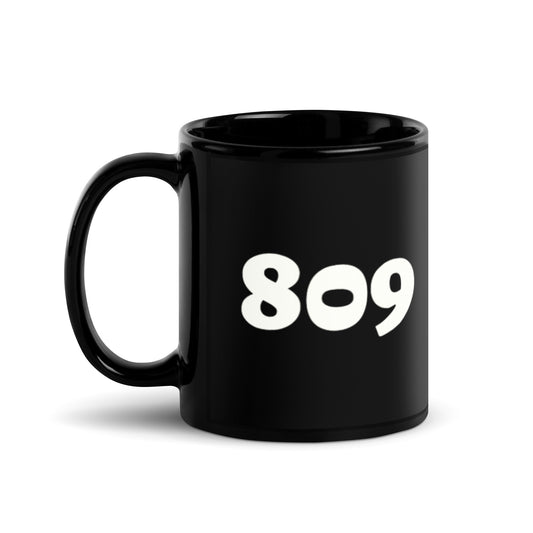 Black Glossy Mug -809
