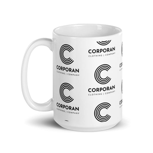 White glossy mug - CCC pattern