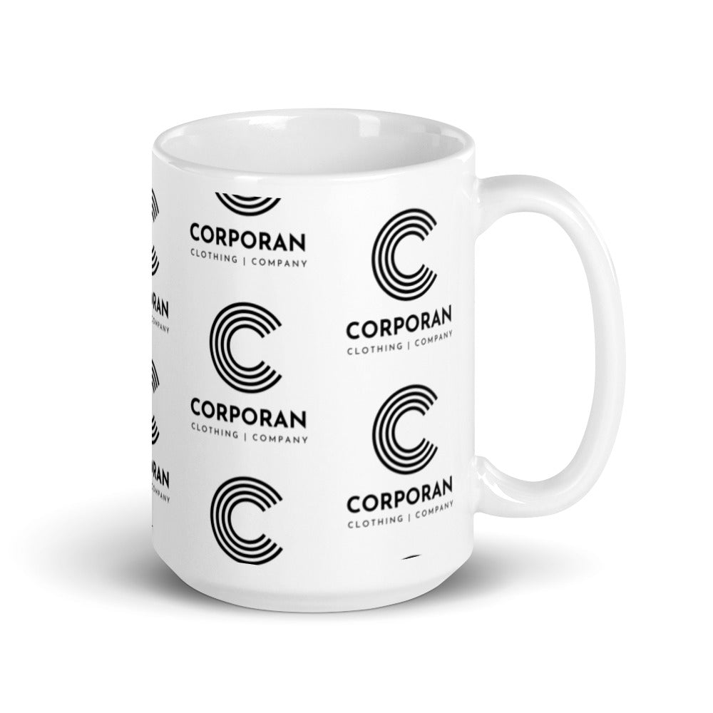 White glossy mug - CCC pattern
